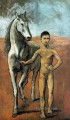 Niño guiando un caballo 1906 Pablo Picasso